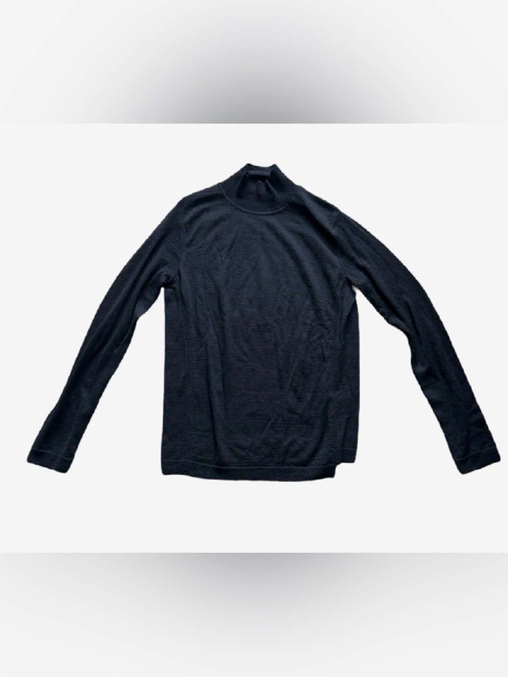 Women’s Black Long-Sleeve Turtleneck Knit Sweater